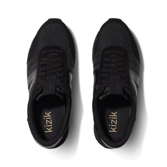 Kizik Milan Sneakers - NEW in box - Black on Black - Hands free slip on laces - Picture 3 of 3